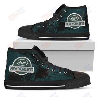 Mens Womens New York Jets High Top Shoes Jurassic Parktop Quality | Favorety AU