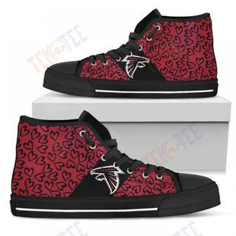 Mens Womens Perfect Cross Color Absolutely Nice Atlanta Falcons High Top Shoes | Favorety UK