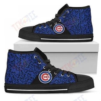 Mens Womens Perfect Cross Color Absolutely Nice Chicago Cubs High Top Shoes | Favorety UK