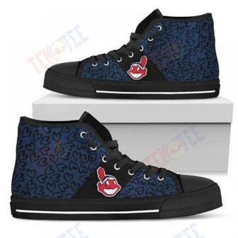 Mens Womens Perfect Cross Color Absolutely Nice Cleveland Indians High Top Shoes | Favorety CA