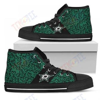 Mens Womens Perfect Cross Color Absolutely Nice Dallas Stars High Top Shoes | Favorety UK