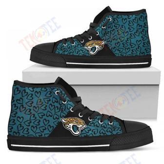 Mens Womens Perfect Cross Color Absolutely Nice Jacksonville Jaguars High Top Shoes | Favorety AU