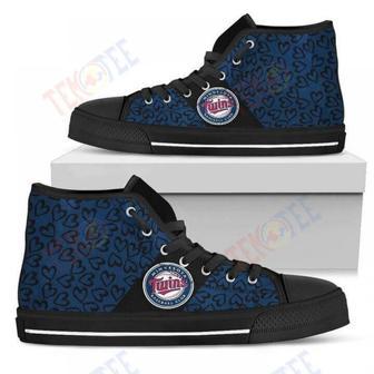 Mens Womens Perfect Cross Color Absolutely Nice Minnesota Twins High Top Shoes | Favorety CA