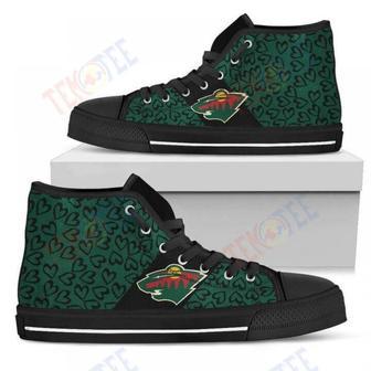 Mens Womens Perfect Cross Color Absolutely Nice Minnesota Wild High Top Shoes | Favorety