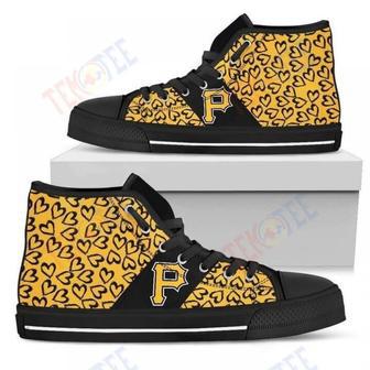 Mens Womens Perfect Cross Color Absolutely Nice Pittsburgh Pirates High Top Shoes | Favorety