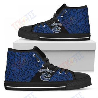 Mens Womens Perfect Cross Color Absolutely Nice Vancouver Canucks High Top Shoes | Favorety DE