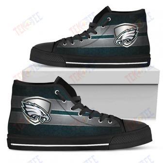 Mens Womens Philadelphia Eagles High Top Shoes The Shield Shoes | Favorety AU