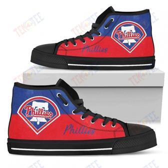 Mens Womens Philadelphia Phillies High Top Shoes Divided Colours Stunning | Favorety DE