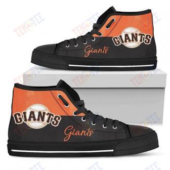 Mens Womens San Francisco Giants High Top Shoes Divided Colours Stunning | Favorety