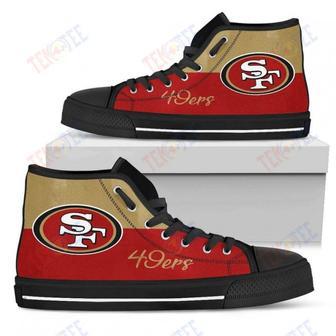 Mens Womens San Francisco High Top Shoes Divided Colours Stunning | Favorety CA