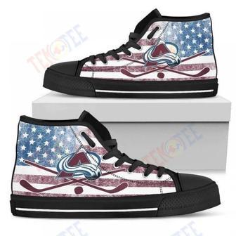 Mens Womens Script Logo Pattern Tampa Bay Lightning High Top Shoes | Favorety DE