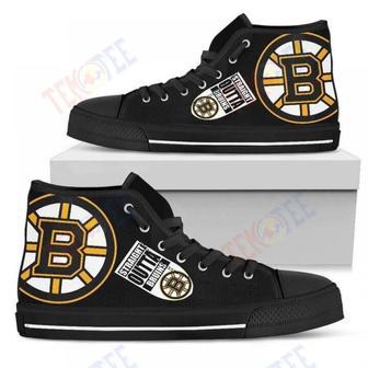 Mens Womens Straight Outta Boston Bruins High Top Shoes | Favorety DE