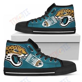 Mens Womens Straight Outta Jacksonville Jaguars High Top Shoes | Favorety CA