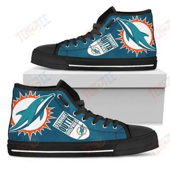 Mens Womens Straight Outta Miami Dolphins High Top Shoes | Favorety UK