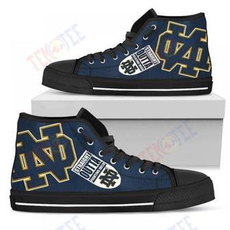 Mens Womens Straight Outta Notre Dame Fighting Irish High Top Shoes | Favorety