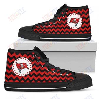 Mens Womens Tampa Bay Buccaneers High Top Shoes Chevron Broncos Printable | Favorety