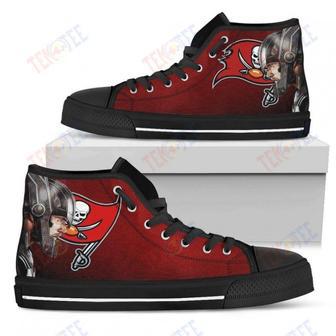 Mens Womens Tampa Bay Buccaneers High Top Shoes Thor Head Beside Shoes | Favorety AU