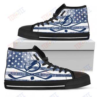 Mens Womens Tampa Bay Lightning High Top Shoes Flag Rugbytop Quality | Favorety UK