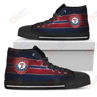 Mens Womens The Shield Texas Rangers High Top Shoes For Anime Fan | Favorety UK