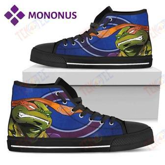 Mens Womens Turtle Chicago Bears Ninja High Top Shoes Black | Favorety DE