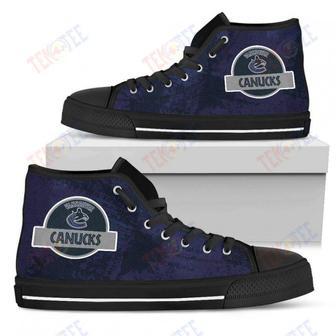 Mens Womens Vancouver Canucks High Top Shoes Jurassic Parktop Quality | Favorety UK