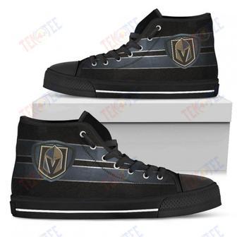 Mens Womens Vegas Golden Knights High Top Shoes The Shield Shoes | Favorety