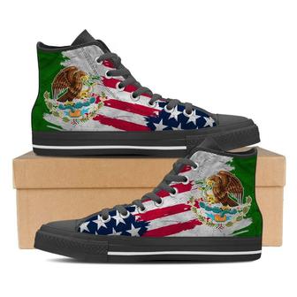 Mexican American Pride -Clearance High Top Shoes Sneakers - Monsterry UK