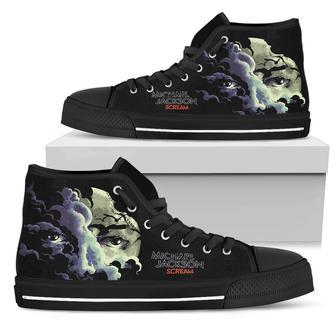 Michael Jackson Scream Black Lover Shoes Gift For Fan High Top Shoes For Men And Women | Favorety DE