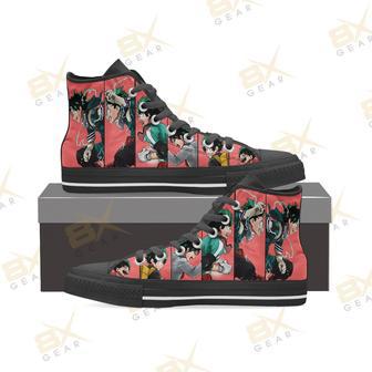 Midoriya Evolutions Sneakers My Hero Academia High Top Shoes Anime Fan Gift | Favorety