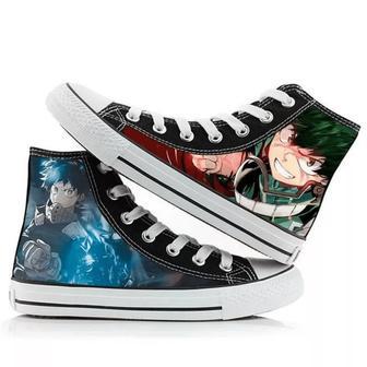 Midoriya My Hero Academia Anime Sneakers High Top Shoes | Favorety CA