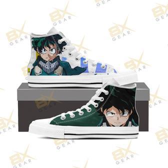 Midoriya Sneakers My Hero Academia High Top Shoes Anime Fan Gift | Favorety UK