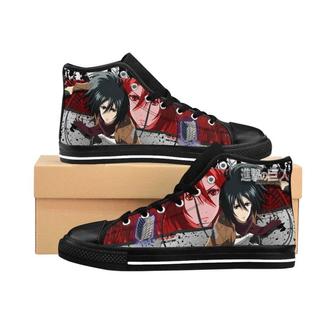 Mikasa Character Attack On Titan Anime Japan For Men And Women Sneakers High Top Shoes - Monsterry AU