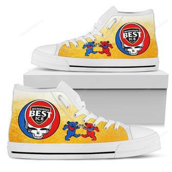 Mil'S Best Ice Sneakers Grateful Dead High Top Shoes Beer Fan | Favorety DE