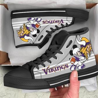 Minnesota Vikings Sneakers High Top Shoes Fan Gift | Favorety UK