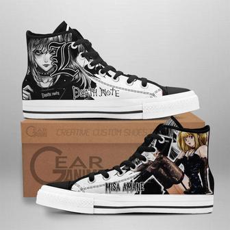 Misa Amane High Top Shoes Custom Death Note Anime Sneakers | Favorety UK