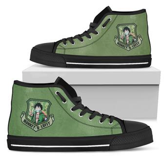 Monkey D Luffy Sneakers High Top Shoes For fan One Piece - Monsterry DE
