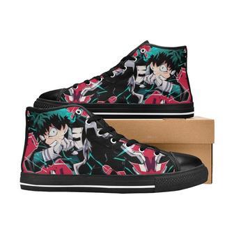 My Hero Academia Deku One For Man And Women Custom Canvas High Top Shoes | Favorety CA