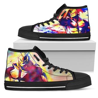 My Hero Academia Sneakers All Might High Top Shoes Anime Gift | Favorety CA