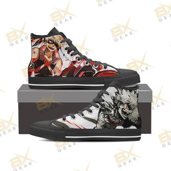 My Hero Academia Sneakers Katsuki Bakugou High Top Shoes Anime Fan Gift | Favorety