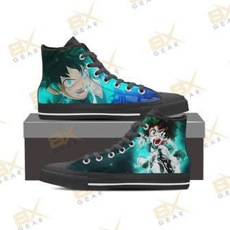 My Hero Academia Sneakers Powerful Midoriya High Top Shoes | Favorety CA