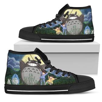 My Neighbor Totoro Sneakers High Top Shoes Anime Fan - Monsterry UK