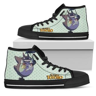 My Neighbor Totoro Sneakers High Top Shoes Anime Fan - Monsterry