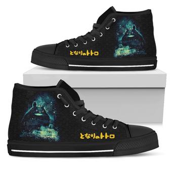 My Neighbor Totoro Sneakers High Top Shoes Fan Gift - Monsterry