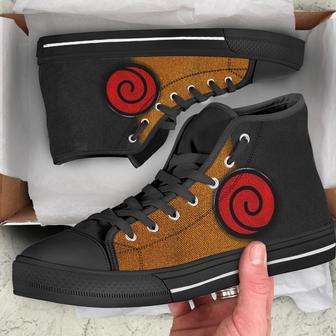 Naruto Symbol Sneakers High top Shoes Anime Fan Gift - Monsterry AU