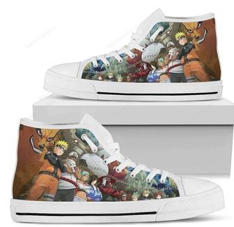 Naruto Tailed Beasts Anime Sneakers High Top Shoes Fan Gift - Monsterry CA