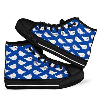 Narwhal Cute Men Women's High Top Shoes - Monsterry UK