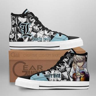 Nate River Near High Top Shoes Custom Death Note Anime Sneakers | Favorety DE