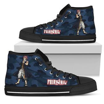 Natsu Anime Sneakers High Top Shoes For Fairy Tail Fan Gift | Favorety UK