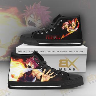 Natsu Dragneel High Top Shoes Fighting Fairy Tail Gift For Fan | Favorety DE