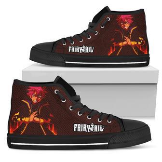 Natsu Fairy Tail Sneakers High Top Shoes For Anime Fan | Favorety AU